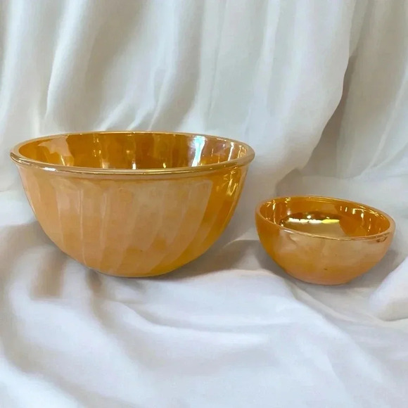 Anchor Hocking Other - Fire King by Anchor Hocking Mixing Bowl and Small Serving Bowl